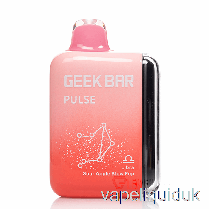 Geek Bar Pulse 15000 Disposable Sour Apple Blow Pop Vape Liquid